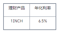 币安宝及币安Staking上线1INCH高收益活动，年化高达63.69%
